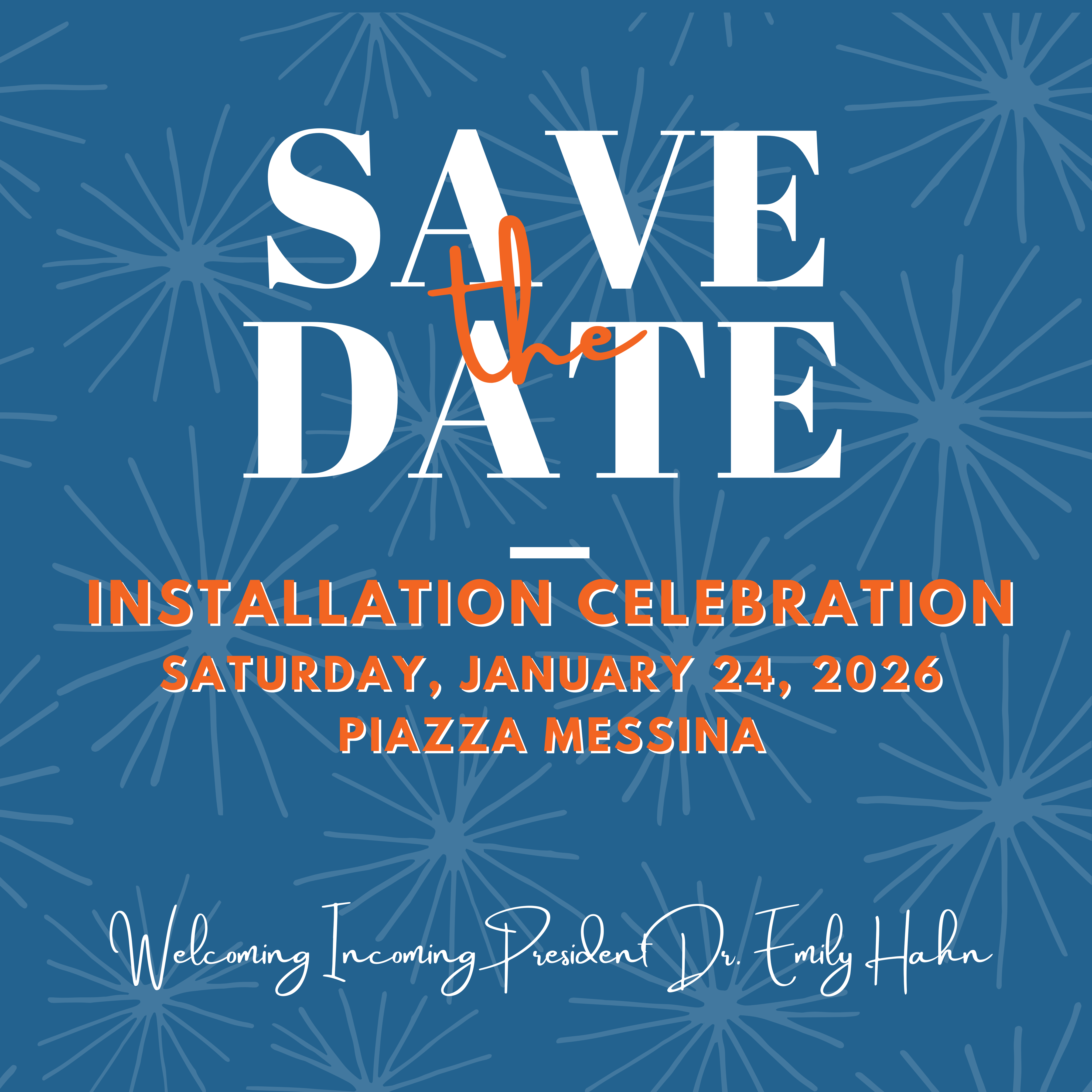 Installation 2026 of Dr. Emily Hahn